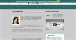 Desktop Screenshot of languagemattersuk.com